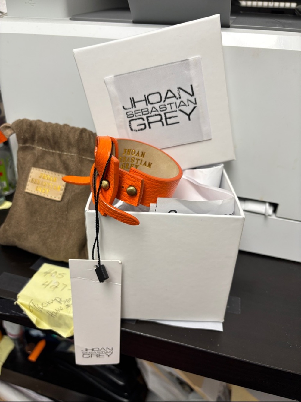 Orange Leather Belt Bag Strap #32